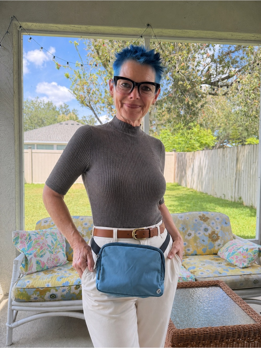 Lululemon Everywhere Belt Bag 1L Dusty Blue Crossbody Waist Bag